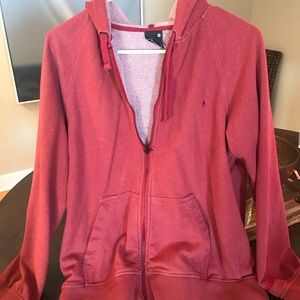 Nixon red Zip Up - lightly used -